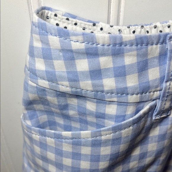Talbots Perfect Crop Pant gingham blue & white checkered ankle pants NWT - Picture 3 of 13